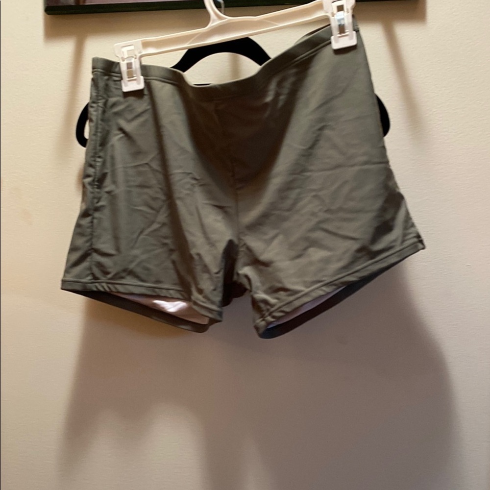Source Unknown Gray Swim Shorts